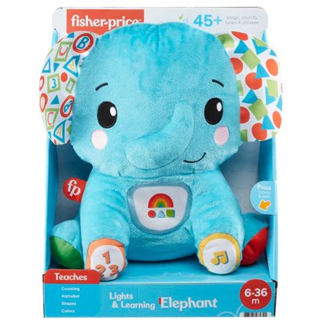 Fisher-Price Lights & Learning Elephant — Toycra