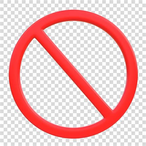 Red no symbol transparent background Images - Free Download on Freepik