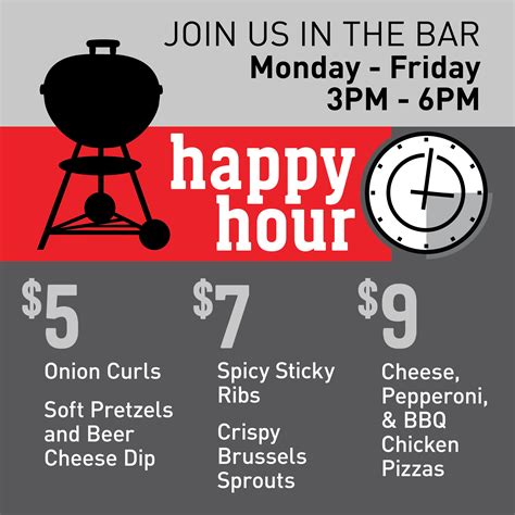 Happy Hour for Indianapolis - Weber Grill Restaurant
