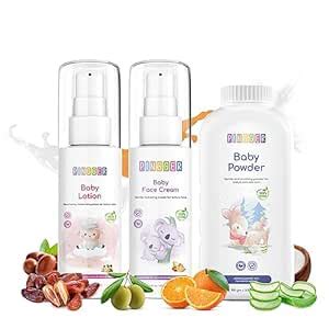 Pingger Natural Total Baby Care Combo kit Lotion,face Cream and Powder ...