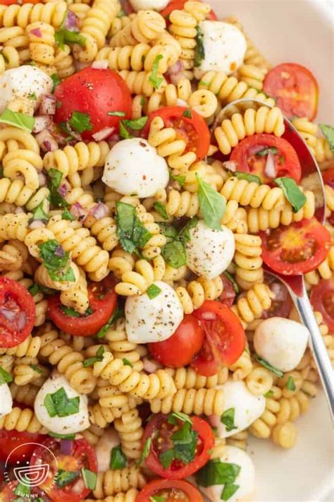 The Best Caprese Pasta Salad - Little Sunny Kitchen