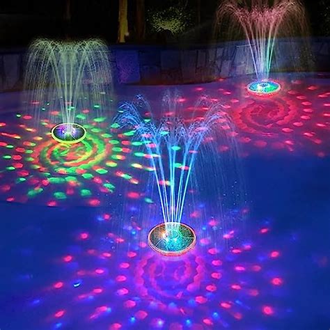 ChlorStar Solar Pool Fountain with Lights - Summer Fun