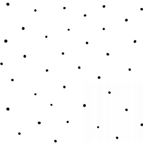 Simple children's room wallpaper with dots pattern in black & white ...