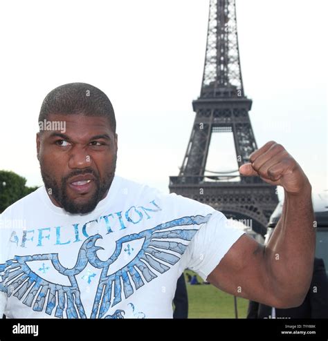 Quinton 'Rampage' Jackson arrives on the Champs de Mars in front of the ...