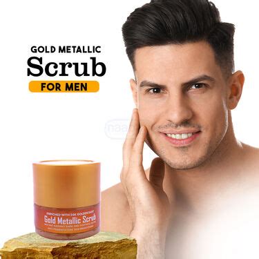 Gold Metallic Scrub for Men – Naaptol.in