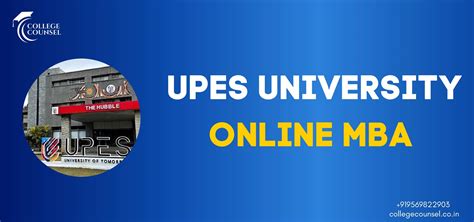 UPES Online MBA - Admissions, Fees, Placement - College Counsel