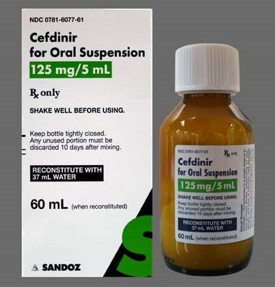 Cefdinir: Para qué sirve, nombre comercial, interacciones y más