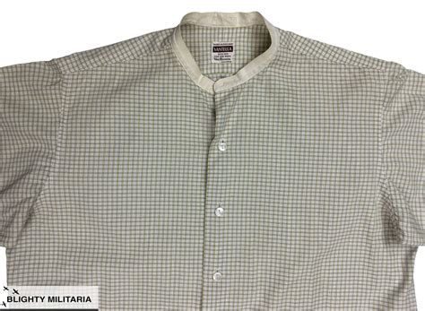 Original 1950s Men's Collarless Shirt by 'Vantella' Size - 14 1/2