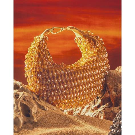 Buy FOREVER NOOR Nano Crystal Boat Bag - Golden Online