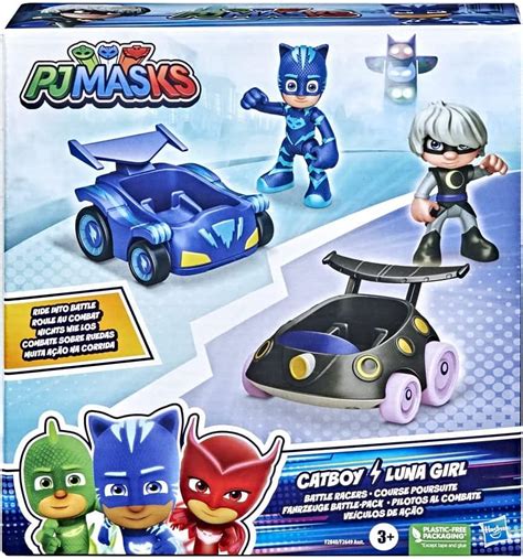 Buy PJ Masks Catboy vs Luna Girl Battle Racers Preschool Toy, Vehicle ...