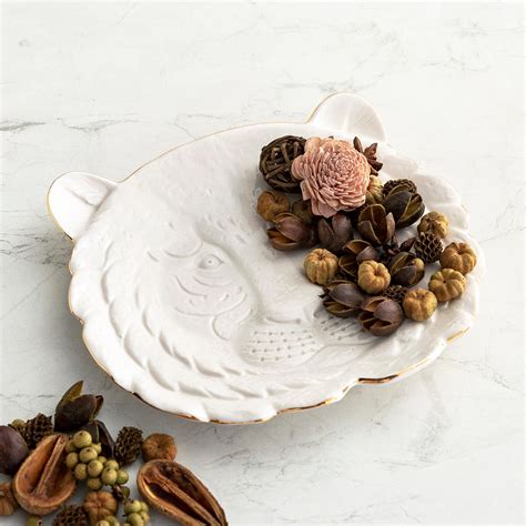 Buy Courage White Ceramic Tiger Figurine from Home Centre at just INR 999.0