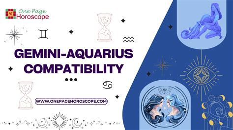 Gemini and Aquarius Zodiac Compatibility - Love, Passion