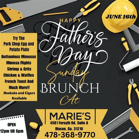 Marie’s Lounge Father’s Day Brunch , 4581 Forsyth Road, Macon, GA, 16 ...