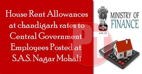 Regarding grant of House Rent Allowances at chandigarh rates to Central ...