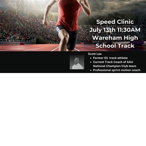 Speed Clinic for Middle School and High School Athletes, 7 Viking Dr ...