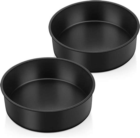 Amazon.com: TeamFar 6 Inch Cake Pan, Round Baking Layer Cake Pan Set of ...