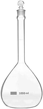 RAWAL'S Volumetric Flask Borosilicate Glass 1000 ML (Pack of 4 ...