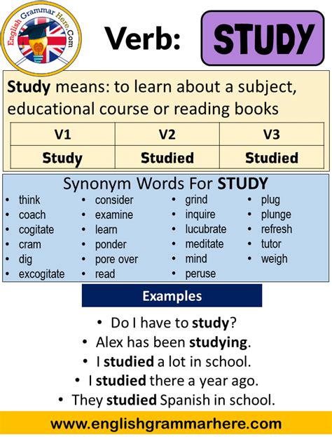 Image result for Study Past Tense