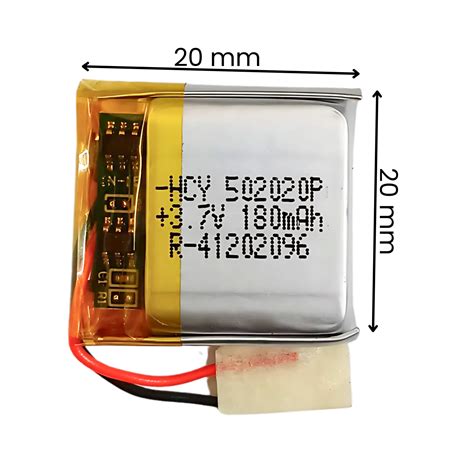 Witty Fox 180mAh Rechargeable 3.7V Lithium Polymer Battery – Robocraze