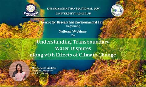 Webinar: Understanding Transboundary Water Disputes along with Effect ...