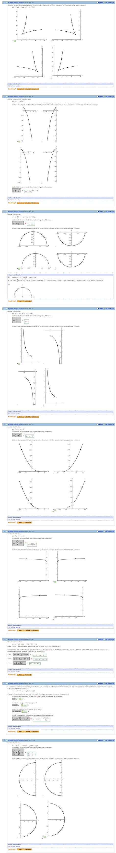 9.1 – Webassign Answers