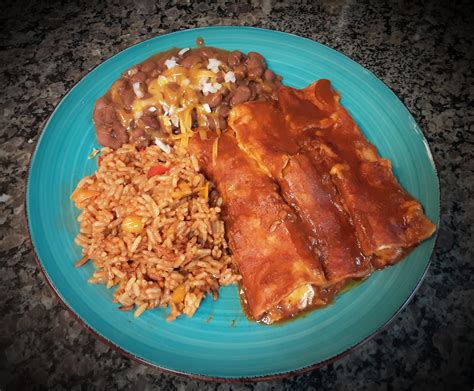 Enchiladas With Rice And Beans Easy Black Bean And Rice Enchiladas