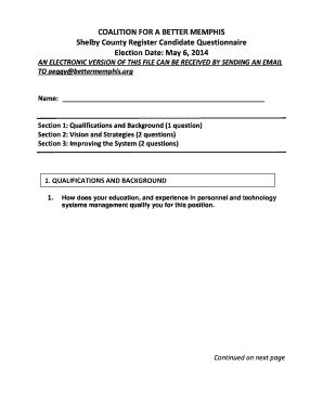 Fillable Online bettermemphis Tom Leatherwood Candidate Qualification ...