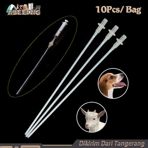 Jual 10pcs Selang Kawin Suntik Inseminasi Buatan Plastik Untuk Hewan ...
