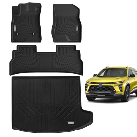 WAYIDSS Floor Mats 2 Row Liners Set &Cargo Liner for 2024 Chevrolet ...