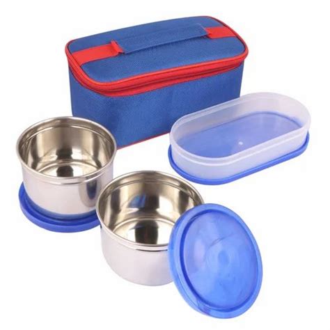 steel double decker Lunch Box - 1200Ml Topware 4 SS Container Lunchbox ...