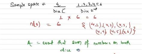 15. Two unbiased dice are rolled simultaneously(i) Write the sample ...
