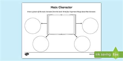 Main Character Reading Comprehension Activity (teacher made)