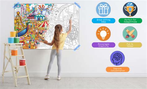 JoGenii|GIANT-DINOSAUR-COLOURING-POSTER,-GIANT-AMUSEMENT-PARK-COLOURING ...