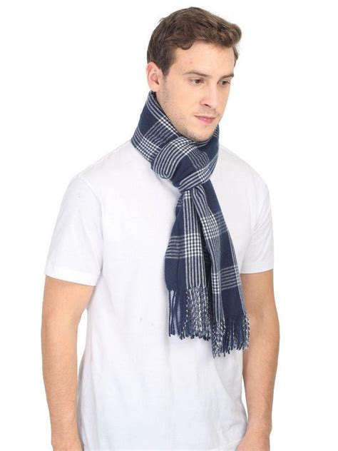 FabSeasons Designer Navy Men Woolen Muffler for Winters freeshipping ...