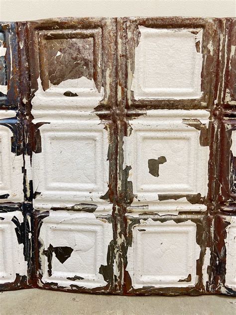 Vintage Metal Tin Ceiling Tile 【5946】 | D-FRAME