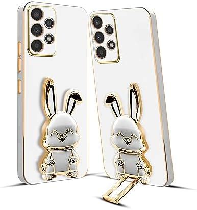 KARWAN®️ 3D Bunny with Folding Stand Back Cover Case Compatible for ...
