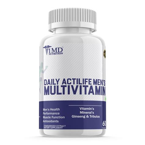 1MD Nutrition | Daily Actlife Men's Multivitamin | 60 Tablets ...