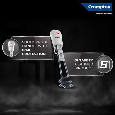 Crompton AIMR-SPAS1B 1000W Superfast heating Immersion Rod| Anti-Scale ...