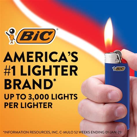 BIC 5-Pack Disposable Lighters - Durable, Long-Lasting with Pure Butane ...
