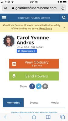 GOLDFINCH FUNERAL HOME - Updated January 2026 - 606 Beaty St, Conway ...