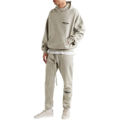 Fear of God ESSENTIALS - Heather Oatmeal Tracksuit (SS22) | Hype Locker UK