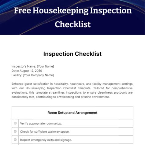 Free Ladder Inspection Checklist Template to Edit Online