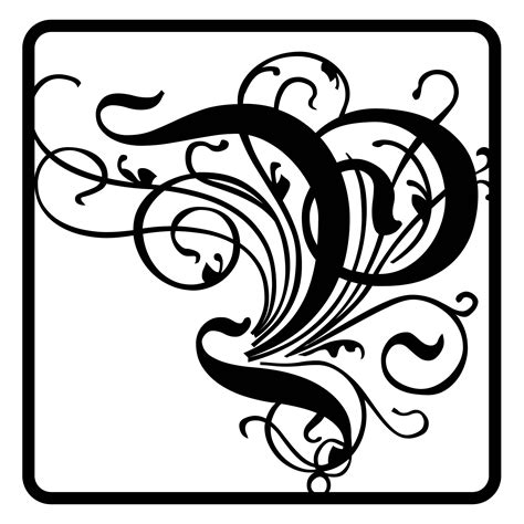 Monogram Letters P - 10 Free PDF Printables | Printablee