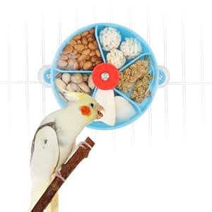 Bird Creative Foraging System Wheel Seed Food Ball Rotate Training Toy ...