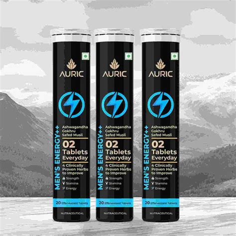 Auric Men Energy Effervescent Tablets - Drop Fizz & Drink – Sushain