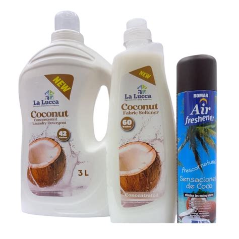 Coconut Trio Spanish Bundle – La Lucy Spanish Cleaning Products And More