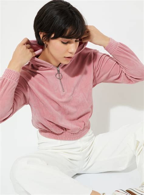 Buy ALAYA F x URB_N Women Solid Hooded Sweatshirt Online at just Rs ...