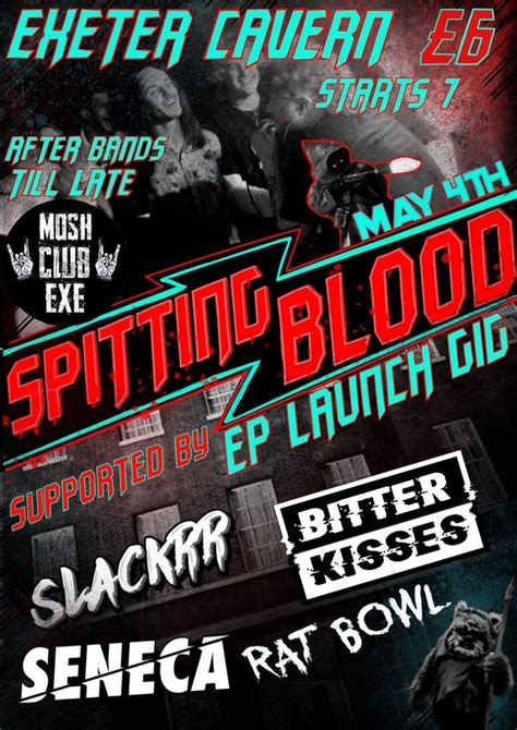 Spitting Blood new record release show!!, Exeter Cavern, May 4 2023 ...