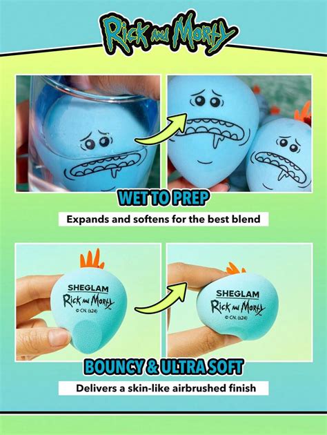 Rick and Morty X SHEGLAM Mr. Meeseeks Beauty Sponge Blending Makeup ...