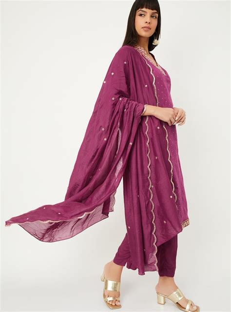 Buy Women Embellished Straight Kurta Set Online at just Rs. 1699.0 ...